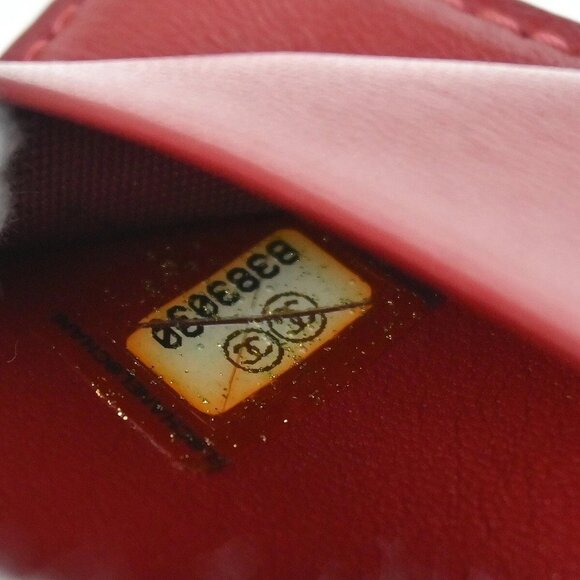 Chanel Red Calfskin Wild Stitch Six Hook Key Case Small Good - Picture 6 of 8